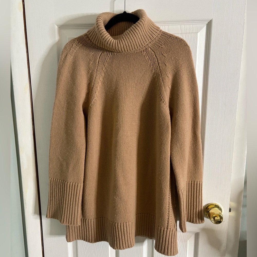 Tuckernuck Oversized Chunky Cashmere Blend Turtleneck Sweater Size Medium
